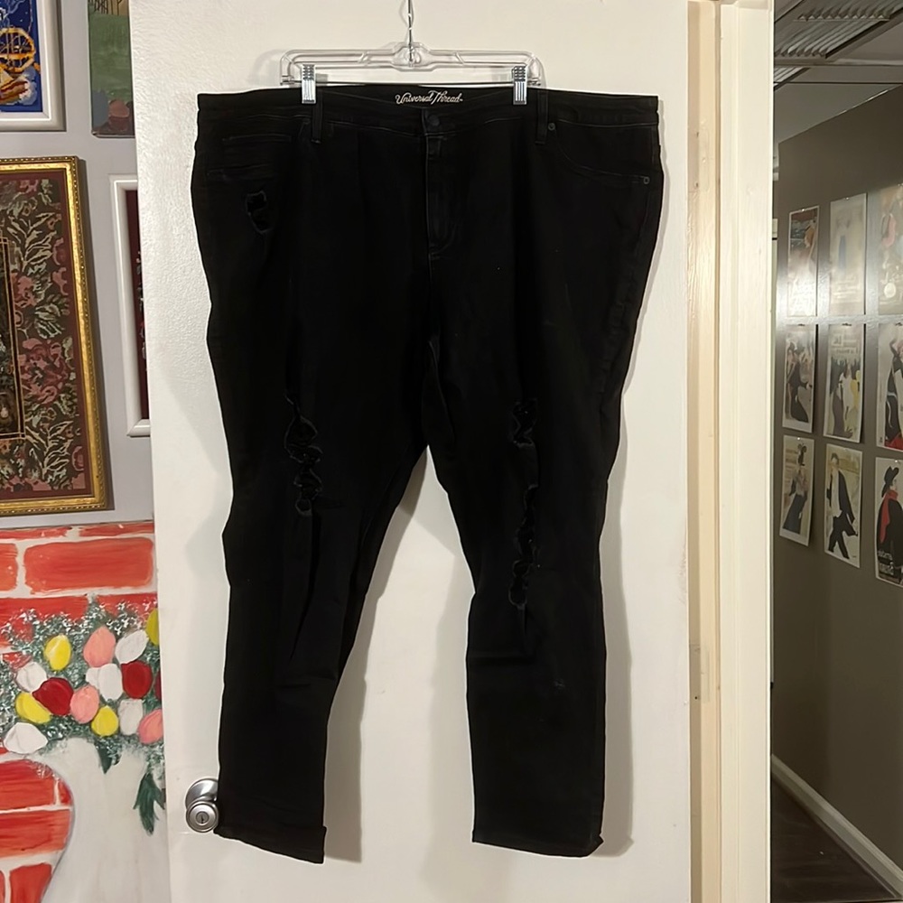 Universal Thread black denim midi jeggings